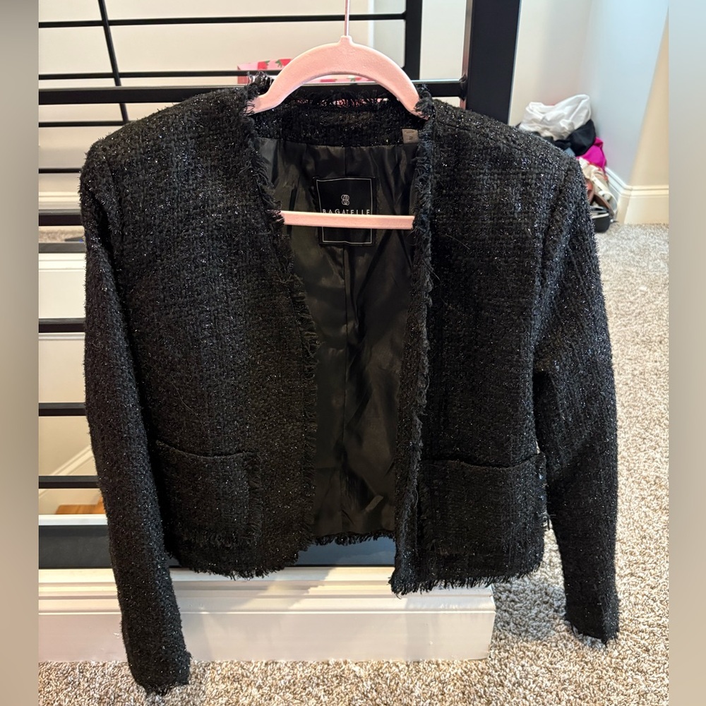 Black sparkly blazer